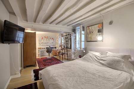 Camera da letto Appartamento arredato - 95m²  - 2 locali - Musée Picasso - Parigi