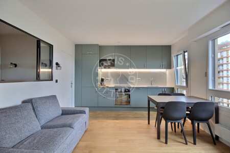 Salon Appartement meublé - 34m²  - 1 chambre - Bercy - Paris