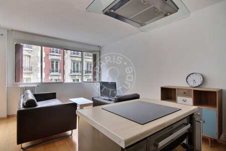 Salon Appartement meublé - 44m²  - 1 chambre - Cité des Sciences / La Villette - Paris