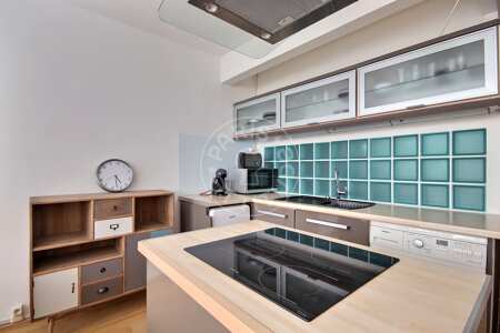 Cuisine Appartement meublé - 44m²  - 1 chambre - Cité des Sciences / La Villette - Paris