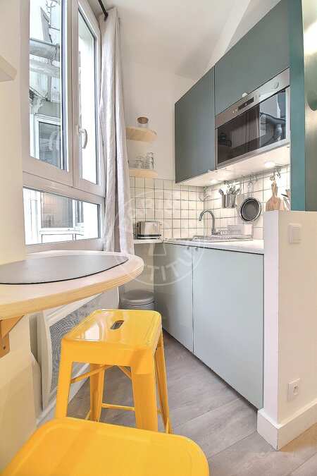 Cuisine Studio meublé - 13m²  - Neuilly-sur-Seine