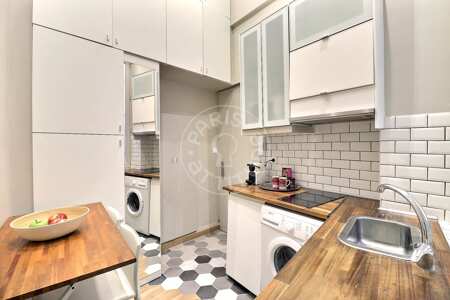 Küche Möblierte alkovenwohnung - 19m²  - Châtelet - Paris