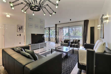 Salon Appartement meublé - 160m²  - 3 chambres - Porte Maillot / Palais des Congrès - Paris