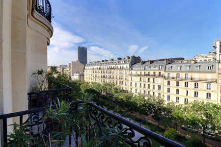Balcon Appartement meublé - 95m²  - 2 chambres - Pereire - Paris
