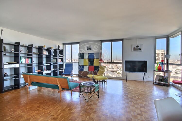 Salon - 1 chambre meublé - Paris 75013 - 15482