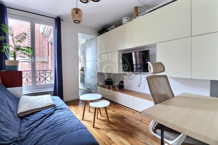 Living room - Furnished 1 bedroom - Paris 75011 - 15484