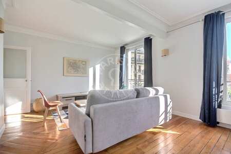 Living room Furnished apartment - 47m²  - 1 bedroom - Les Gobelins - Paris