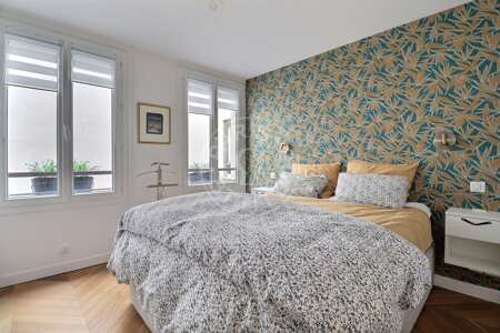 Camera da letto Appartamento arredato - 67m²  - 2 locali - Notre-Dame de Lorette - Parigi