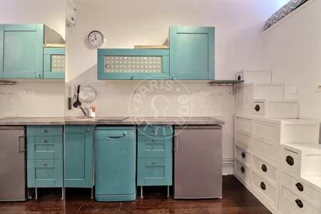Cuisine Studio alcove meublé - 23m²  - Poissonnière - Paris