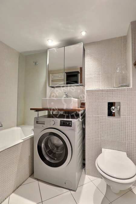 Salle de bain Studio alcove meublé - 23m²  - Poissonnière - Paris