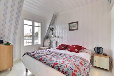 Chambre Appartement meublé - 40m²  - 1 chambre - Jasmin / Mozart - Paris