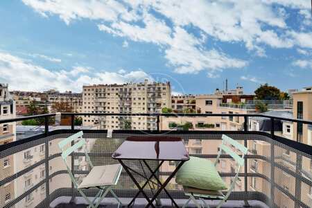 undefined Appartement meublé - 40m²  - 1 chambre - Jasmin / Mozart - Paris