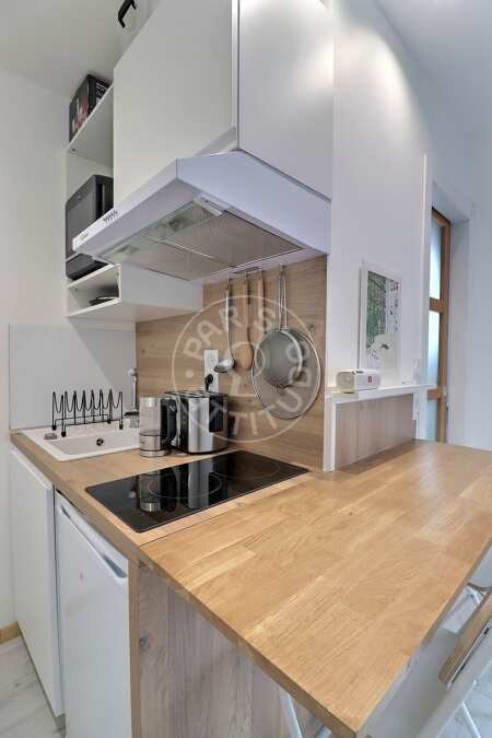 Cucina Monolocale arredato - 13m²  - Marx Dormoy - Parigi