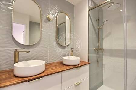 Badezimmer Möblierte wohnung - 92m²  - 3 Zimmer - Porte/Quai d'Ivry - Paris