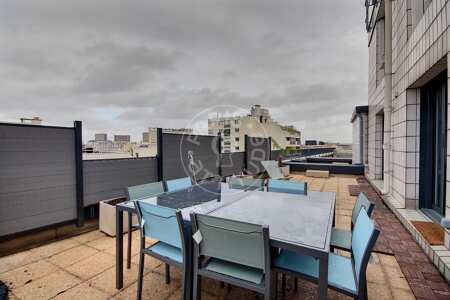 Terrasse Möblierte wohnung - 92m²  - 3 Zimmer - Porte/Quai d'Ivry - Paris