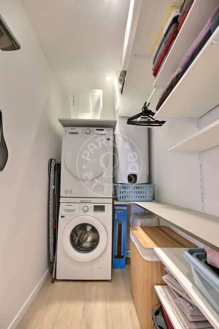 Waschraum Möblierte wohnung - 92m²  - 3 Zimmer - Porte/Quai d'Ivry - Paris