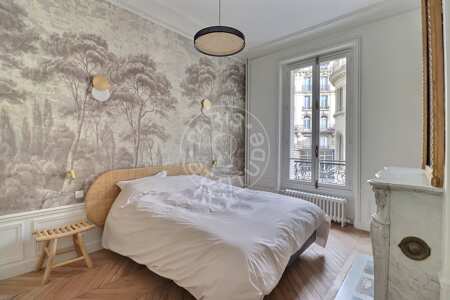 Bedroom Furnished apartment - 137m²  - 4 bedrooms - Tour Eiffel - Paris