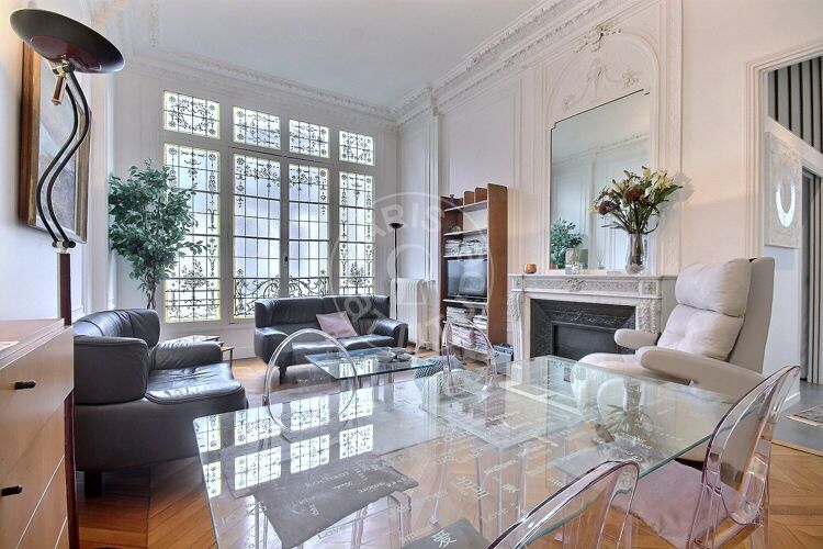 Wohnzimmer - Möblierte 1 Zimmer - Paris 75016 - 15525