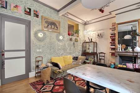 Sala Apartamento mobilado - 49m²  - 1 quarto - Ecole Militaire / Unesco / Duroc - Paris