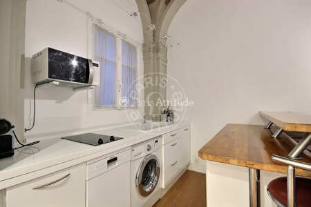 Cuisine Appartement meublé - 45m²  - 1 chambre - Pereire - Paris