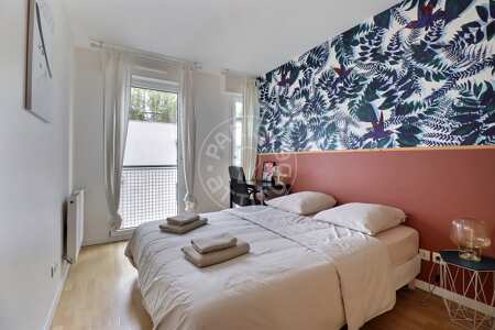 Quarto Apartamento mobilado - 92m²  - 3 quartos - Porte de Champerret - Paris