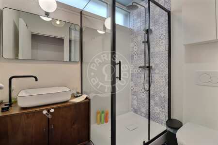 Casa de banho Apartamento mobilado - 92m²  - 3 quartos - Porte de Champerret - Paris
