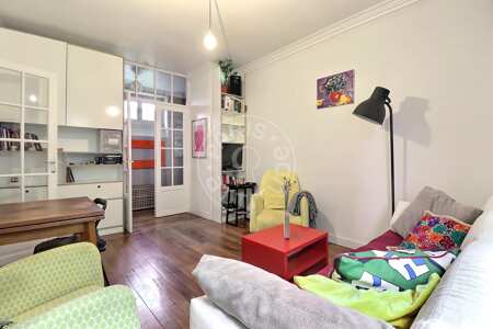 Living room Furnished apartment - 45m²  - 1 bedroom - Marx Dormoy - Paris