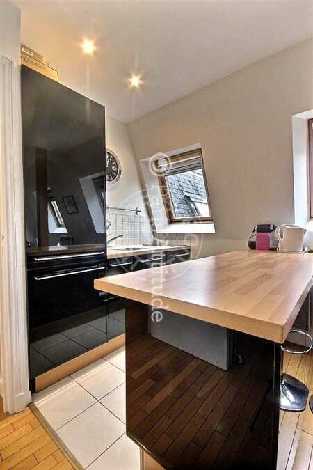 Cuisine Studio meublé - 24m²  - Arc de Triomphe - Paris