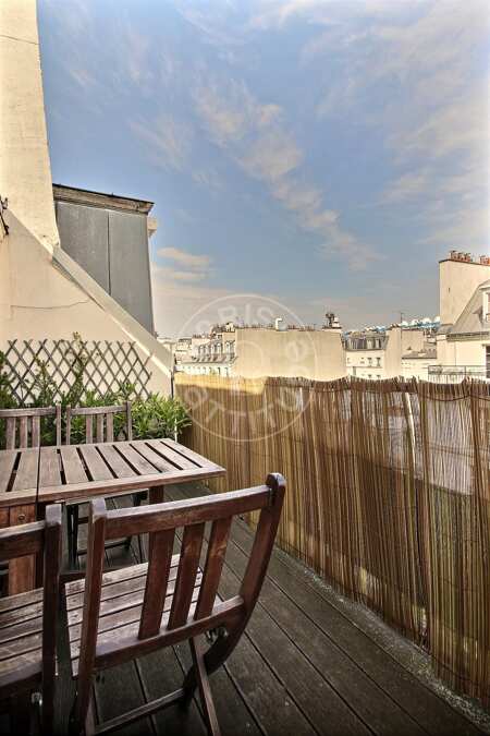 Varanda Apartamento mobilado - 35m²  - 1 quarto - Châtelet - Paris
