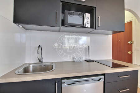 Cucina Appartamento arredato - 33m² - 1 locale - Levallois-Perret
