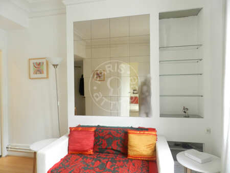 Living room Furnished apartment - 30m²  - 1 bedroom - Alésia - Paris
