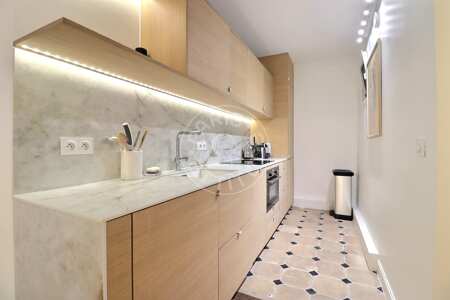 Cocina Piso amueblado - 94m²  - 1 dormitorio - Pyramides / Palais Royal - París