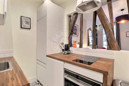 Küche Möblierte wohnung - 29m²  - 1 Zimmer - Batignolles - Paris