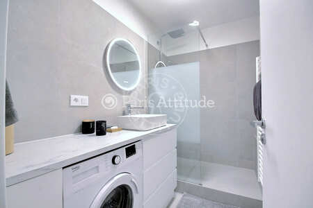 Bathroom Furnished apartment - 51m²  - 1 bedroom - Auteuil - Paris