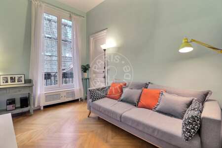 Wohnzimmer Möblierte wohnung - 55m²  - 1 Zimmer - Saint-Paul - Paris