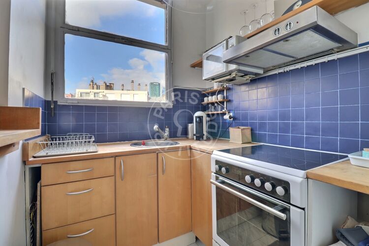 Kitchen - Furnished studio alcove - Neuilly-sur-Seine 92200 - 16567