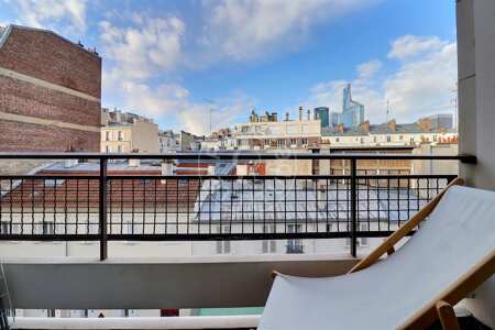 Balcony Furnished studio alcove - 42m²  - Neuilly-sur-Seine