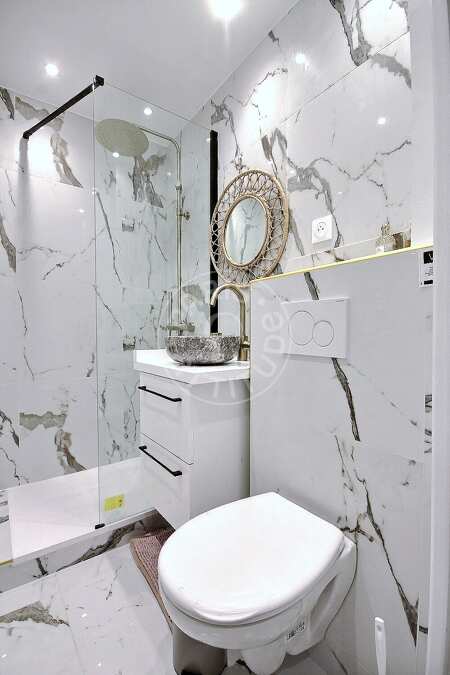 Badezimmer Möblierte studio - 23m²  - Temple - Paris