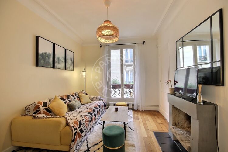 Living room - Furnished 2 bedrooms - Paris 75005 - 16577