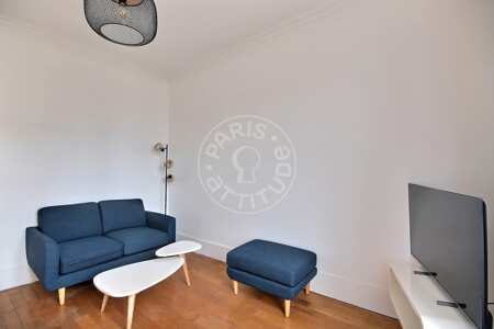 Wohnzimmer Möblierte wohnung - 35m²  - 1 Zimmer - Montmartre / Place des Abbesses - Paris
