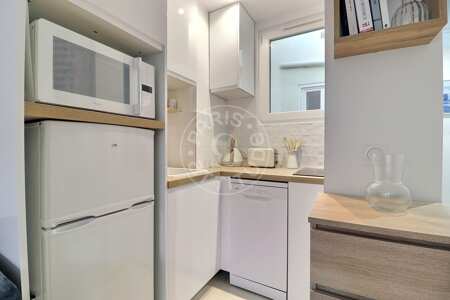 Cocina Piso amueblado - 25m²  - 1 dormitorio - Charonne - París
