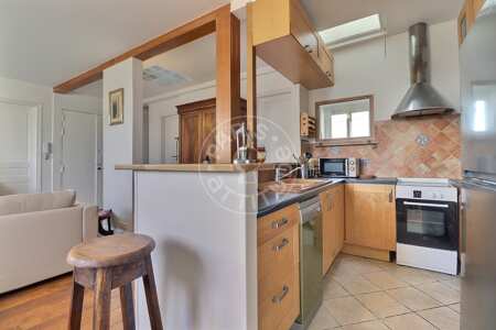 Kitchen Furnished apartment - 70m²  - 3 bedrooms - Ledru-Rollin - Paris