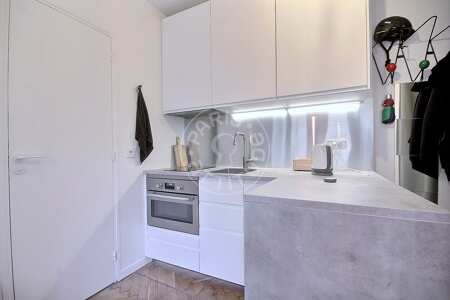 Küche Möblierte studio - 16m²  - Saint-Paul - Paris