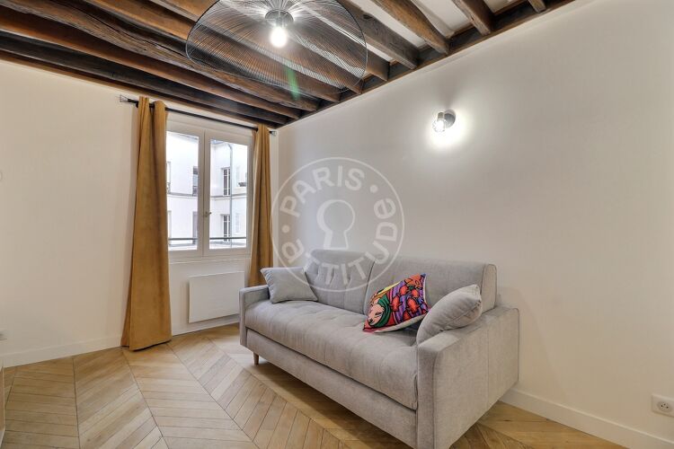 Salon - Studio alcove meublé - Paris 75002 - 16593