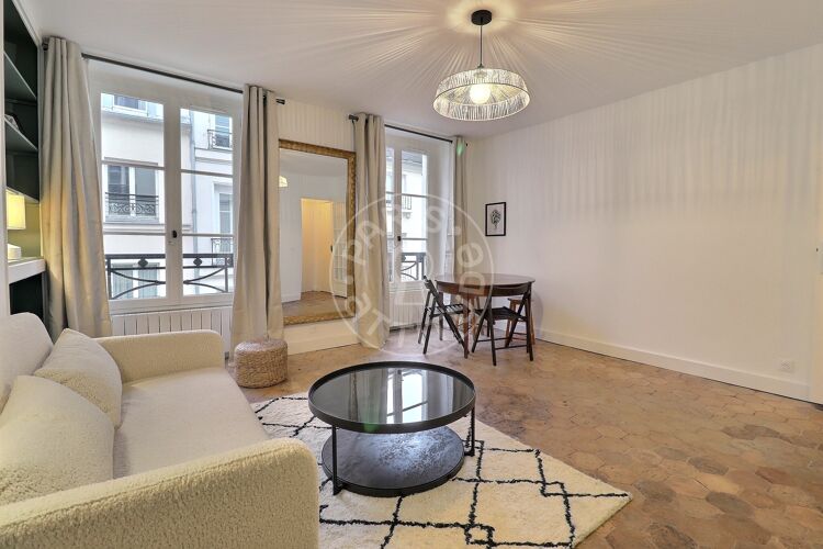 Living room - Furnished 1 bedroom - Paris 75006 - 16599
