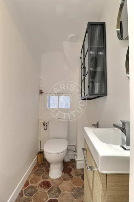 Inodoro Piso amueblado - 45m²  - 1 dormitorio - Saint-Germain - París