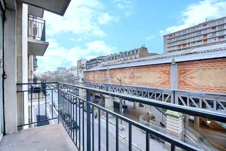 Balcon Appartement meublé - 68m²  - 2 chambres - Motte-Piquet Grenelle - Paris
