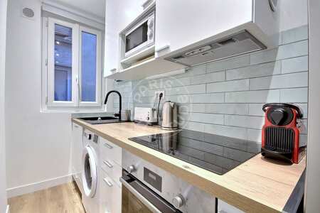 Cozinha Quitinete mobilado - 19m²  - Jules Joffrin - Mairie du 18ème - Paris