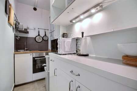 Cozinha Apartamento mobilado - 46m²  - 1 quarto - Port Royal / Raspail - Paris