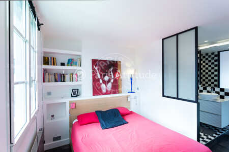 Dormitorio Piso amueblado - 51m²  - 1 dormitorio - Ledru-Rollin - París